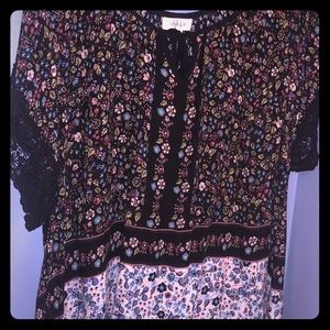 Flowy peasant top